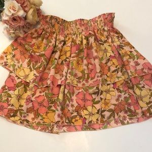 Show Me Your Mumu Shae Skirt in Pretty Poppy Size Small Floral Peach Skirt